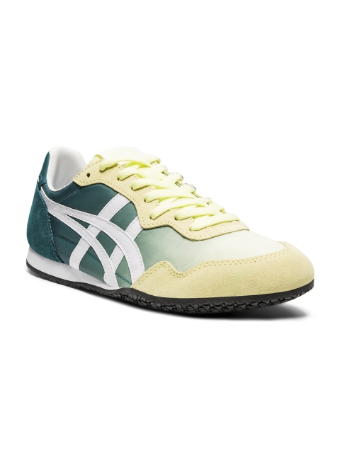 

Onitsuka Tiger Unisex Yellow Colourblocked Leather Driving Shoes Serrano