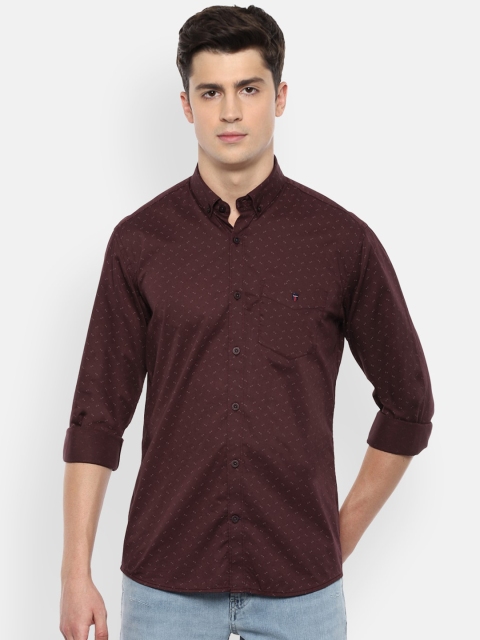 

Louis Philippe Sport Men Maroon Printed Casual Shirt