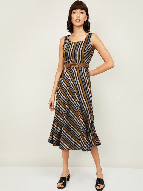 

CODE by Lifestyle Women Multicoloured Printed A-Line Dress, Multi