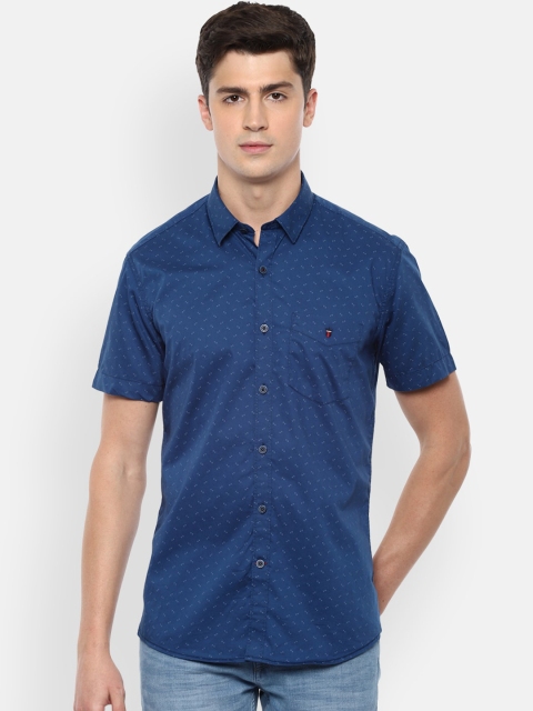 

Louis Philippe Sport Men Navy Blue Printed Casual Shirt