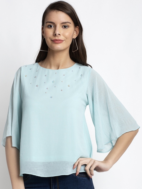 

Global Republic Blue Bell Sleeves Regular Top