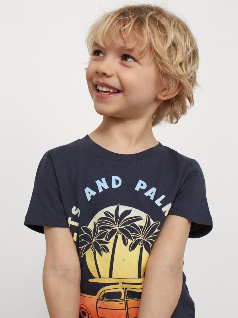 

H&M Boys Multicolored Printed T-shirt, Multi