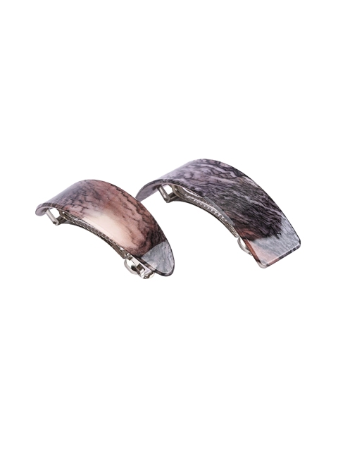

BuckleUp Grey Set Of 2 French Barrette