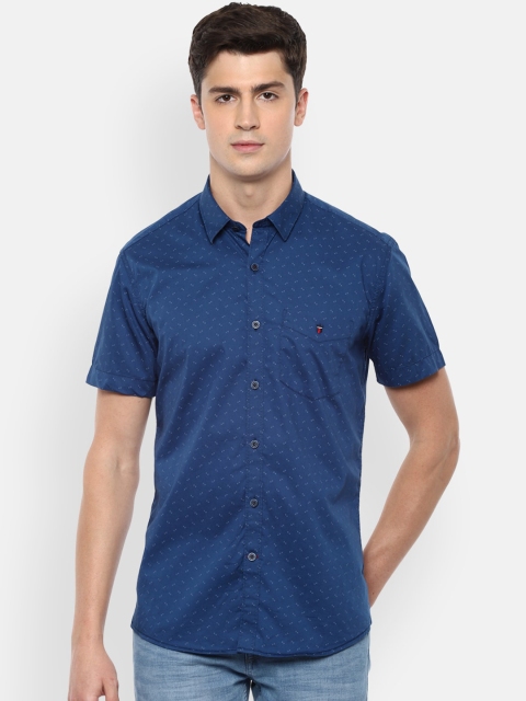 

Louis Philippe Sport Men Navy Blue Printed Casual Shirt