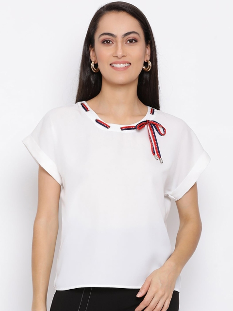 

ALL WAYS YOU White Georgette Regular Top