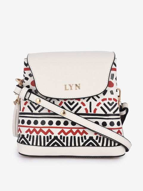 

LYN White Printed Shoulder Bag