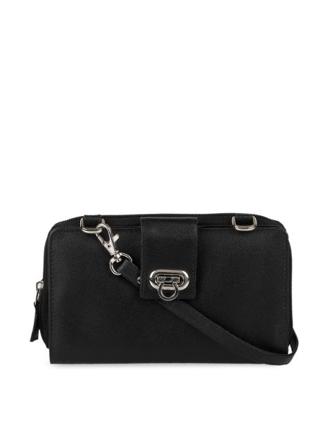 

Leather Zentrum Black Solid Sling Bag