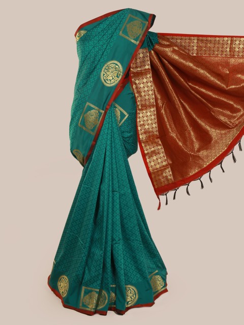 

Pothys Green Printed Art Silk Saree