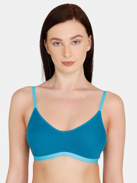

Zivame Blue Solid Non-Wired Non Padded T-shirt Bra ZI10SAFASH0BLUE