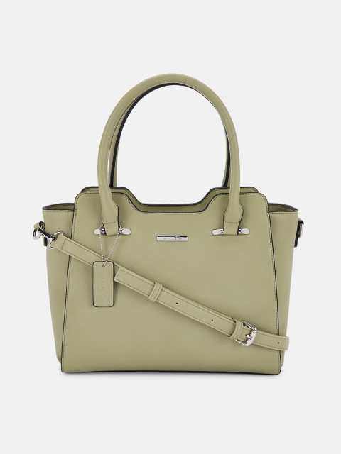 

Forever Glam by Pantaloons Olive Green Solid Handheld Bag