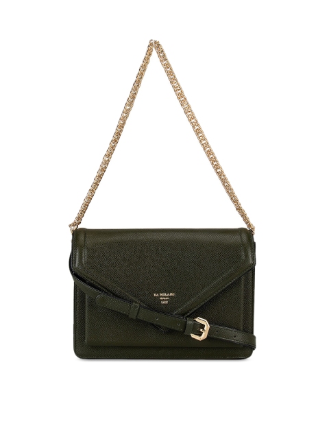 

Da Milano Green Textured Leather Shoulder Bag