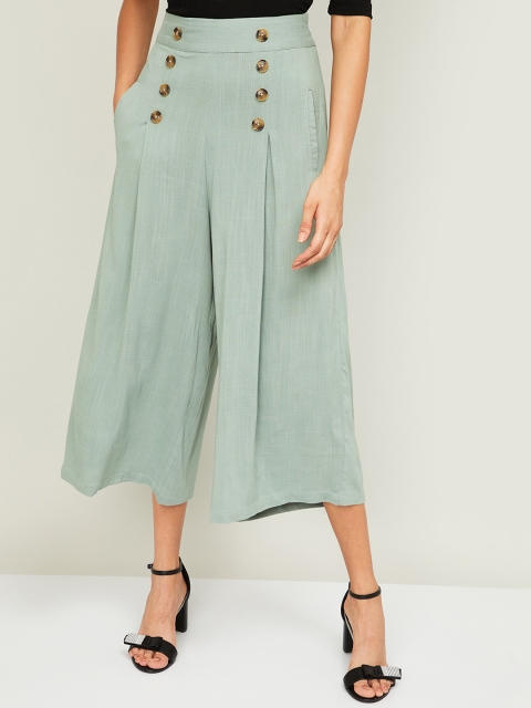 

CODE by Lifestyle Women Green Regular Fit Solid Culottes