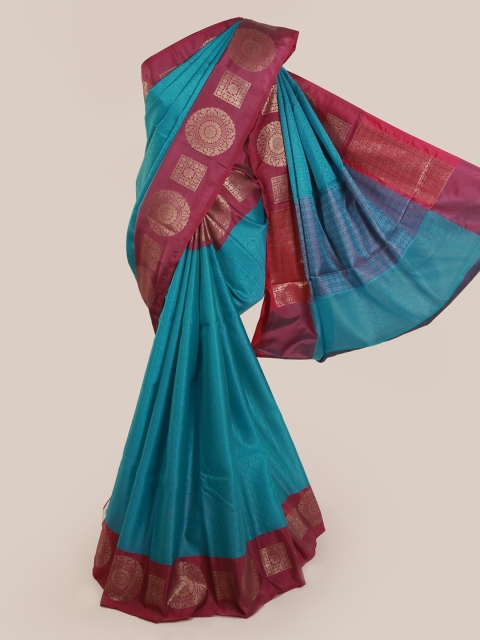 

Pothys Blue & Maroon Art Silk Woven Design Saree