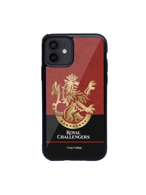

macmerise Red & Black RCB Color Block iPhone 12 Mini Back Case