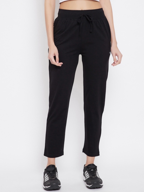 

Okane Women Black Solid Track Pants