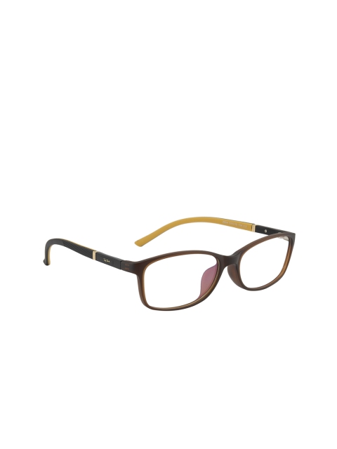 

Ted Smith Unisex Yellow & Brown Colourblocked Full Rim Rectangle Frames TSJ-2004_C3