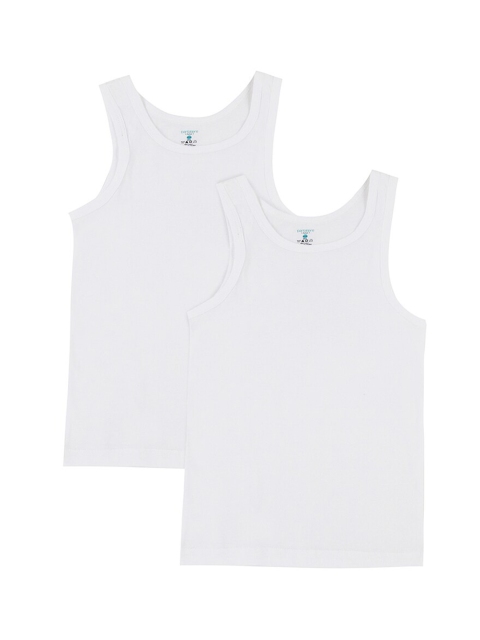 

Pantaloons Junior Boys Pack Of 2 White Solid Innerwear Vests 8905172095934