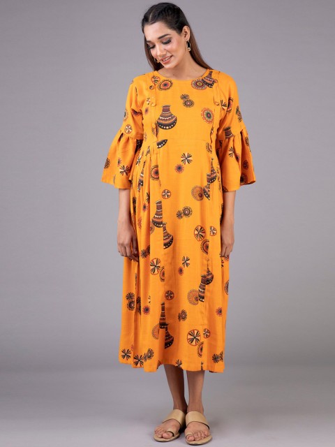 

KLM Fashion Mall Women Orange Kurta