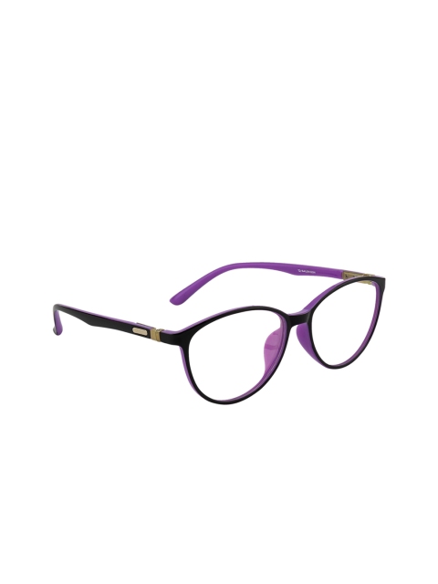 

Ted Smith Women Purple & Black Colourblocked Full Rim Cateye Frames