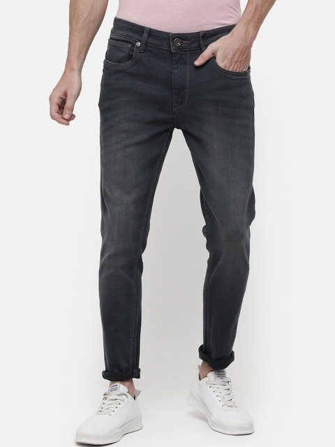 

Voi Jeans Men Charcoal Grey Skinny Fit High-Rise Stretchable Clean Look Jeans