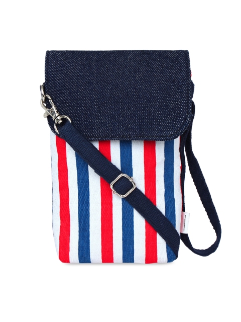

Spice Art Women Red & White Striped Travel Mobile Pouch