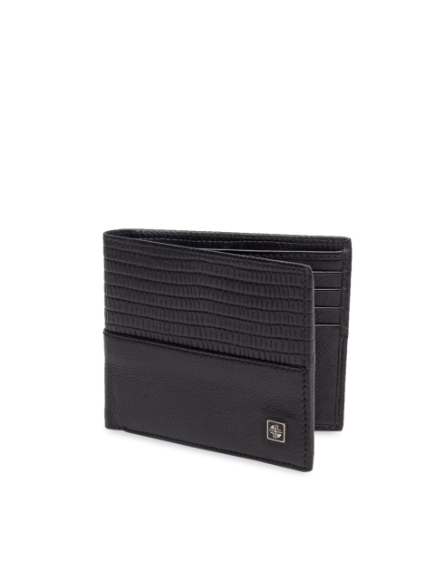 

Carlton London Men Black RFID Leather Two Fold Wallet