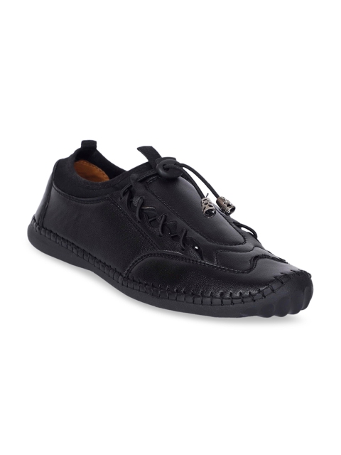 

Avaens Men Black Solid Loafers