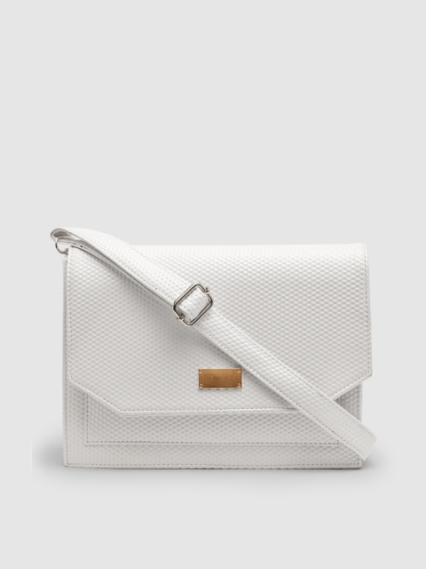 

EMBLAZE White Solid Sling Bag