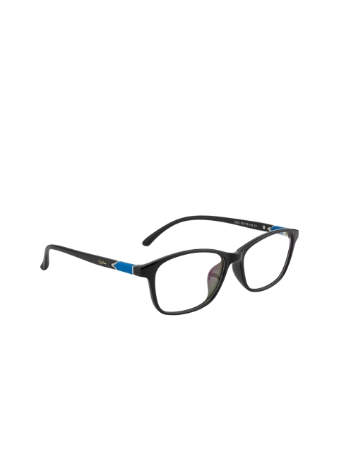 

Ted Smith Unisex Black & Blue Solid Full Rim Square Frames