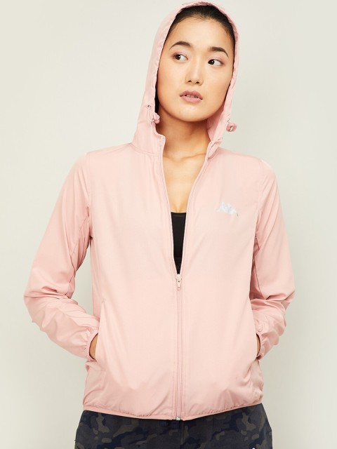 

Kappa Women Pink Solid Sporty Jacket