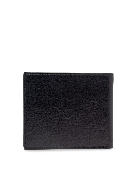 

Carlton London Men Black Solid RFID Protected Two Fold Wallet
