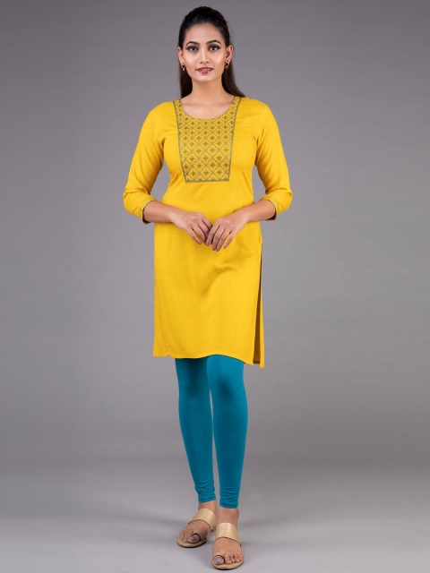 

KLM Fashion Mall Women Yellow Kurta