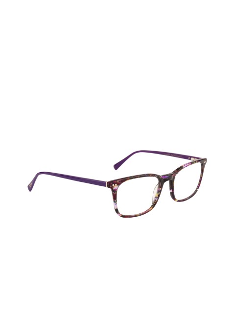 

Ted Smith Unisex Purple & Pink Abstract Full Rim Square Frames