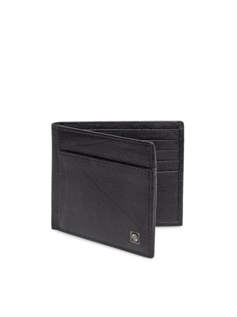 

Carlton London Men Black RFID Leather Two Fold Wallet