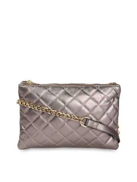 

FOREVER 21 Bronze-Toned Solid Sling Bag