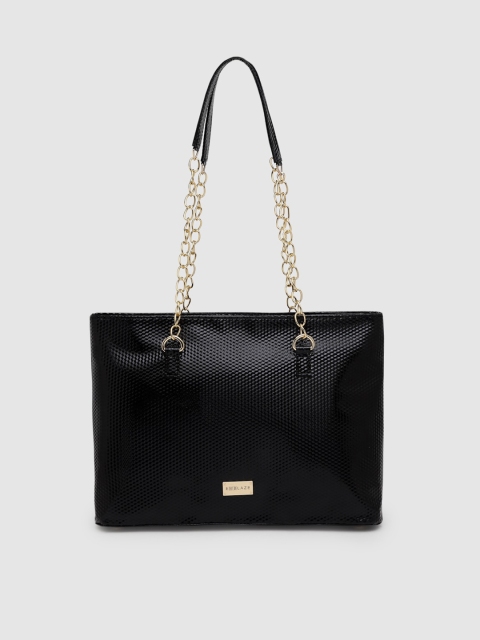 

EMBLAZE Black Textured Shoulder Bag