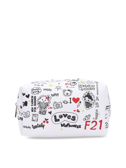 

FOREVER 21 Women White Printed Sling Bag