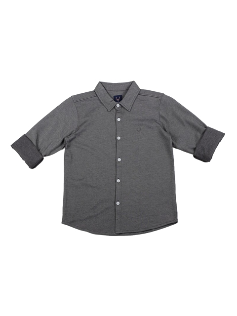 

Allen Solly Junior Boys Grey Regular Fit Solid Casual Shirt