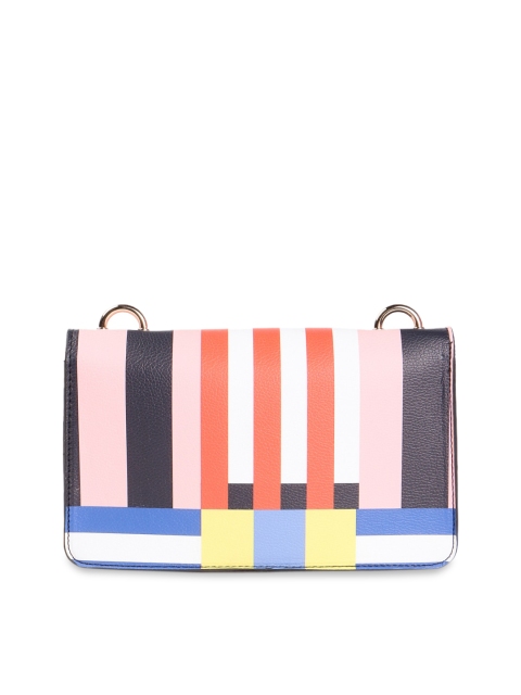 

FOREVER 21 Multicoloured Striped Sling Bag, Multi