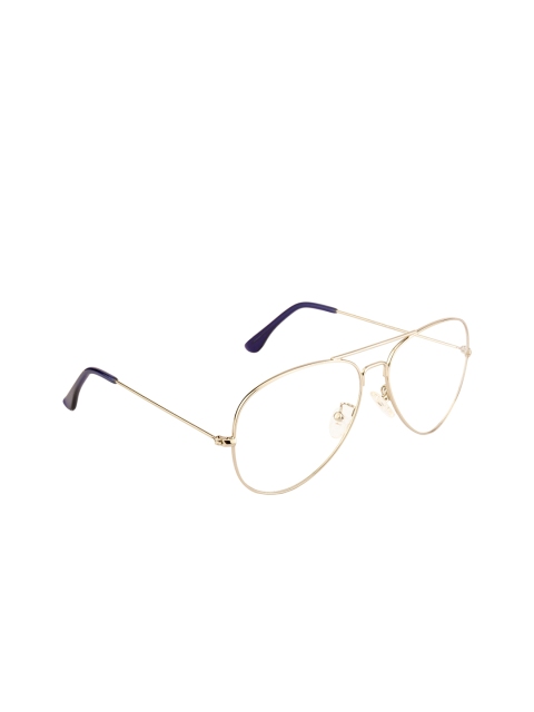 Ted Smith Unisex Gold-Toned Solid Full Rim Aviator Frames TSJ-253_C4