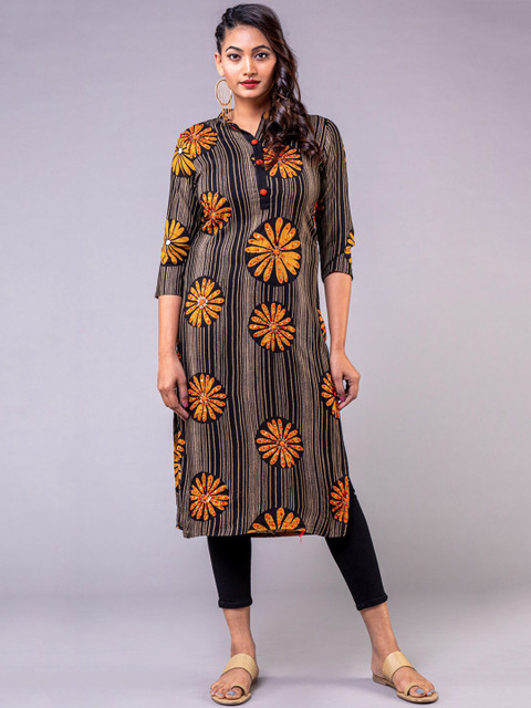 

KLM Fashion Mall Women Black Kurta