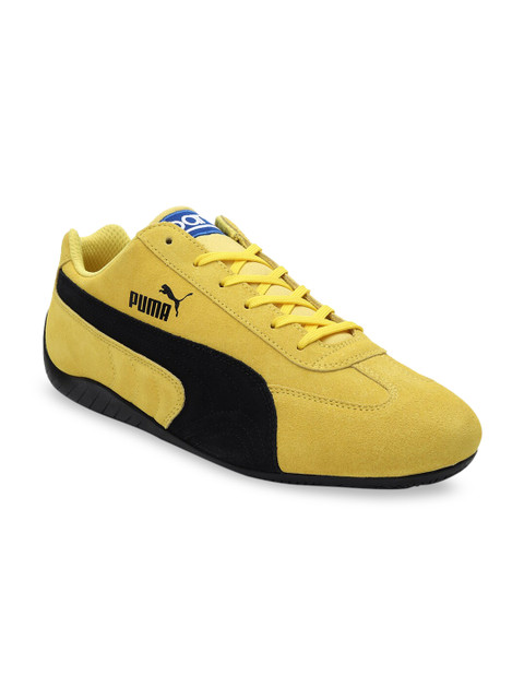 

PUMA Motorsport Unisex Yellow & Black Colourblocked Suede Speedcat Og Sparco Sneakers