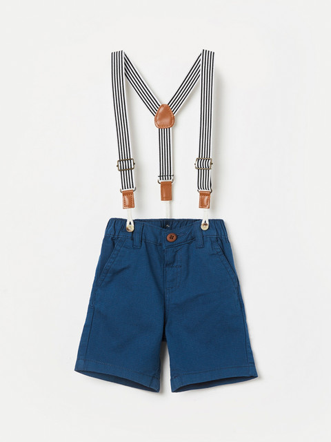 

Juniors by Lifestyle Boys Navy Blue Solid Regular Fit Regular Shorts