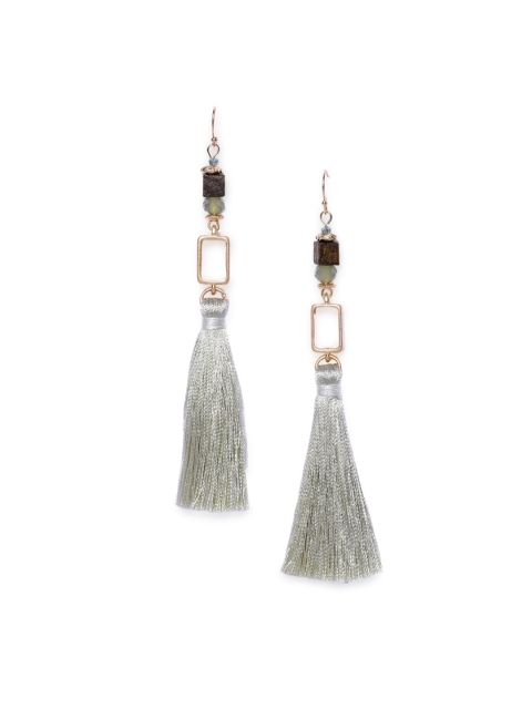 

CRZ Gold-Plated & Silver-Toned Contemporary Drop Earrings