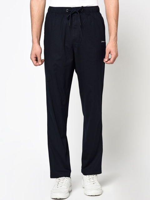 

Octave Men Navy Blue Solid Track Pants