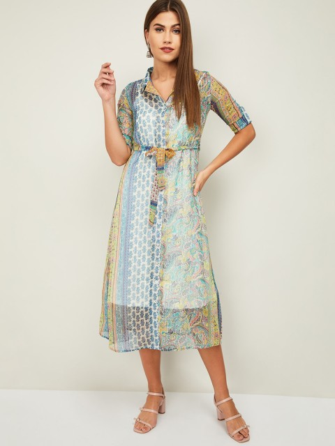

Colour Me by Melange Women Multicoloured Printed A-Line Dress, Multi