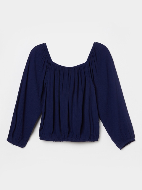 

Fame Forever By Lifestyle Girls Navy Blue Regular Top