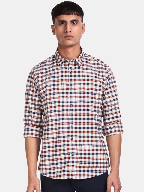 

Ruggers Men Multicoloured Regular Fit Checked Casual Shirt, Multi