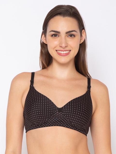 

Candyskin Brown & White Printed Non-Wired Lightly Padded Everyday Bra