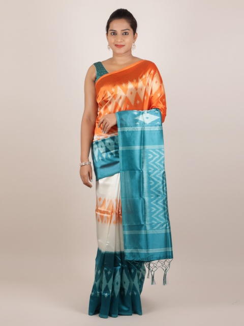 

Pothys Multicoloured Woven Design Jute Silk Saree, Multi